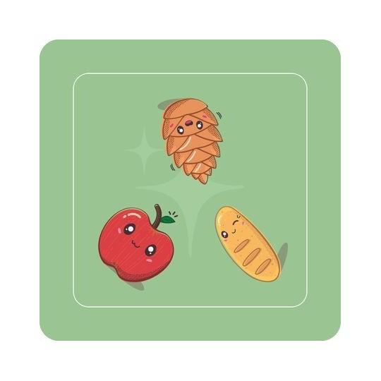 2 pommes 3 pains