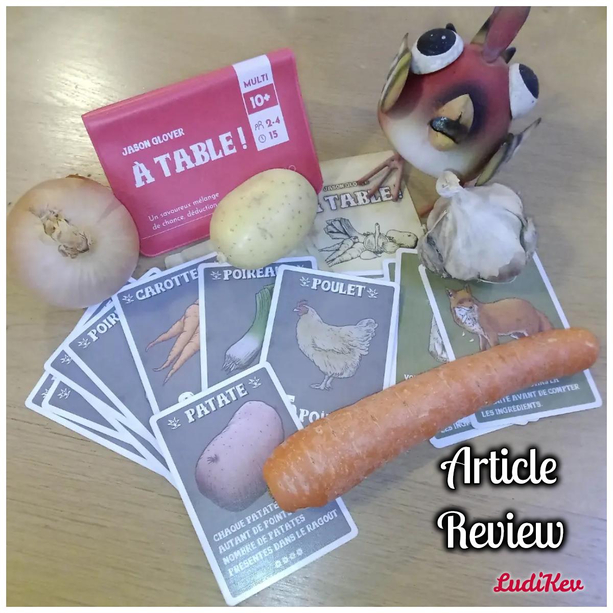 article, avis, review, a table, matagot