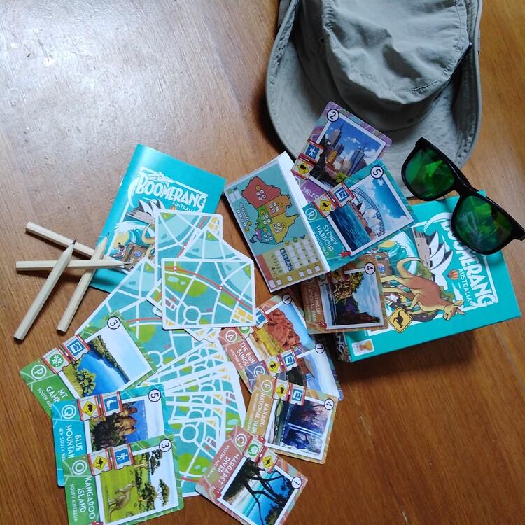 avis jeu boomerang australie, une partie une photo