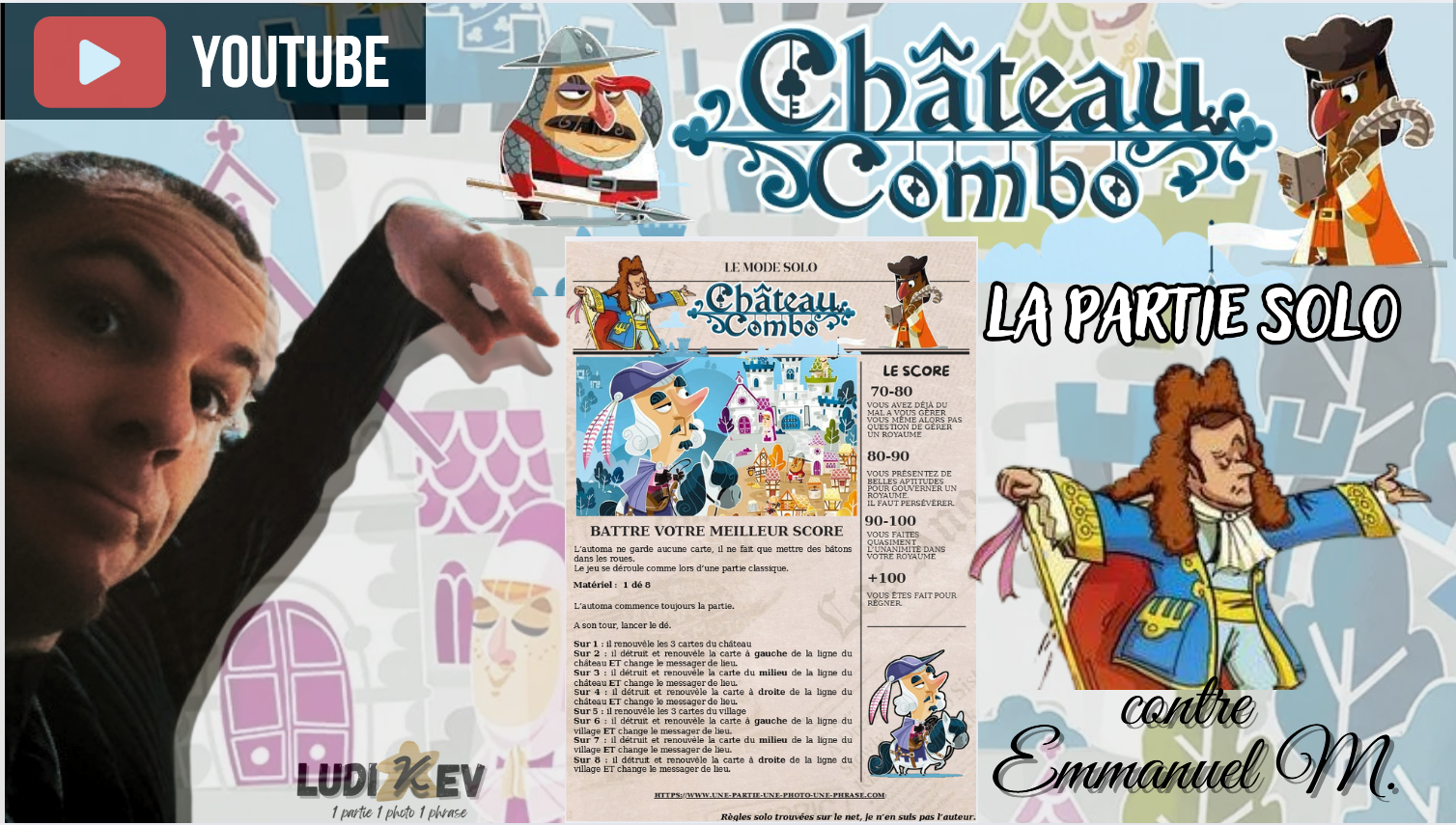 partie solo chateau combo, une partie une photo