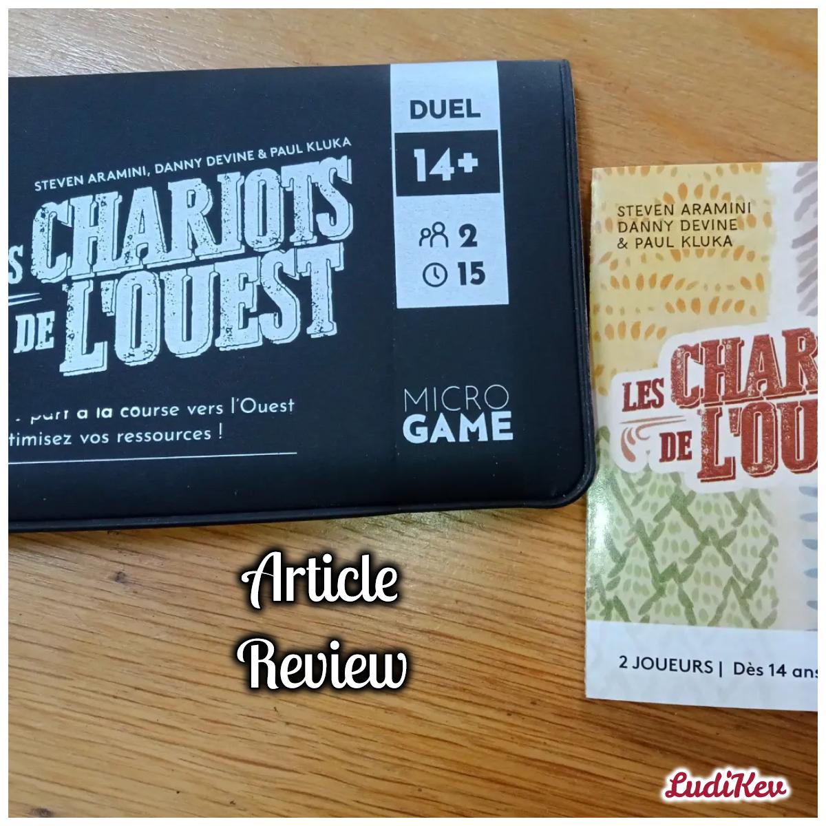 review, article, avis jeu Les chariots de l'ouest, Matagot